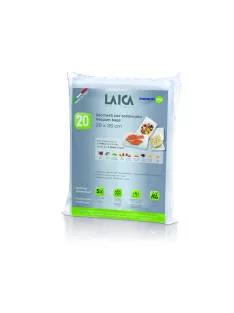   Laica légcsatornás, BPA mentes 20 db 28 x 36 cm-es vákuumcsomagoló tasak