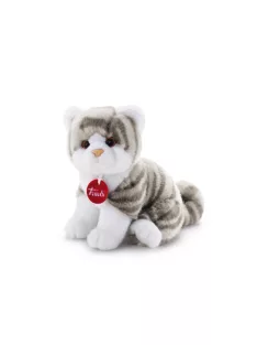 Trudi Kitten Brad white/grey - Cica fehér/szürke 14cm