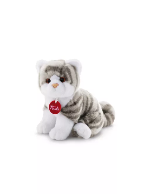 Trudi Kitten Brad white/grey - Cica fehér/szürke 14cm