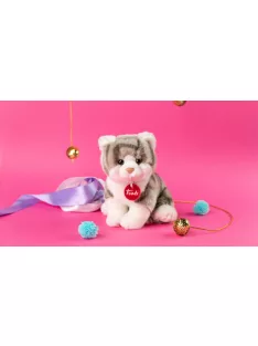 Trudi Kitten Brad white/grey - Cica fehér/szürke 14cm