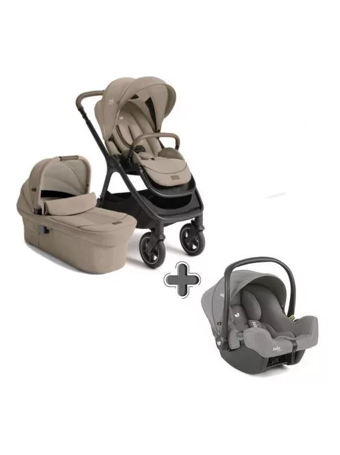 Joie Signature Finiti 2in1 babakocsi Sandstone + i-Snug 2 hordozó Pebble