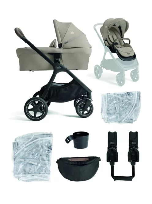 Joie Signature Finiti 2in1 babakocsi Sandstone + i-Snug 2 hordozó Pebble