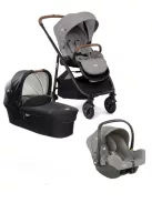 Joie Versatrax babakocsi szett i-Snug2 hordozó Pebble + Signature Ramble mózeskosár Eclipse