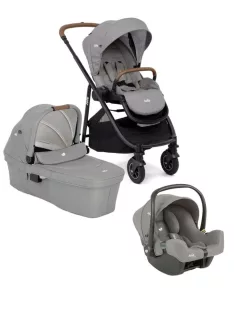   Joie Versatrax babakocsi szett i-Snug 2 hordozó + Ramble XL mózeskosár Pebble