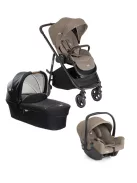 Joie Versatrax babakocsi szett i-Snug2 hordozó Cashew+ Signature Ramble mózeskosár Eclipse