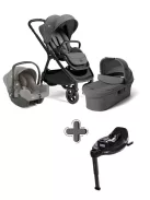 Joie Signature Finiti 2in1 babakocsi Ebony + i-Snug 2 hordozó Pebble + i-Base Encore bázistalp
