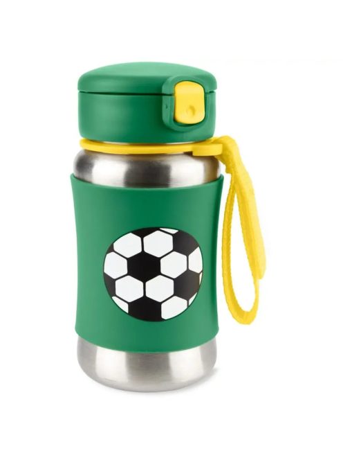 Skip Hop Spark Rozsdamentes acél szívószálas kulacs - Foci