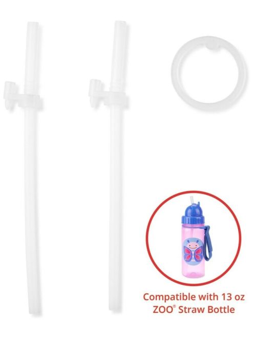 Skip Hop Zoo 390ml kulacs szívószál (2db)