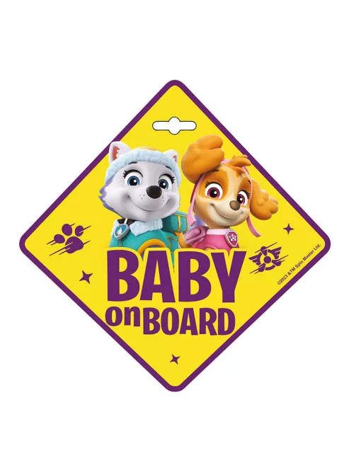 Seven Polska Baby on board tábla - Mancs Őrjárat lány
