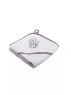   Vaganza Fürdőlepedő hímzett 80×80 - Fehér/Szürke/Oroszlán