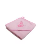 Vaganza Fürdőlepedő hímzett 80×80 - Rózsaszín/Pink/Kacsa