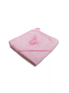   Vaganza Fürdőlepedő hímzett 80×80 - Rózsaszín/Pink/Kacsa