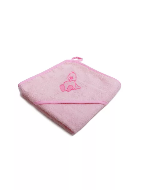 Vaganza Fürdőlepedő hímzett 80×80 - Rózsaszín/Pink/Kacsa
