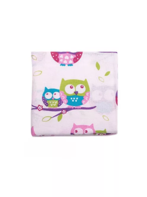 Vaganza Flanel Kifogó mintás 75x95cm - Bagoly