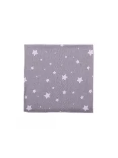   Vaganza Flanel Kifogó mintás 75x155cm – Szürke/Fehér Apró Csillag