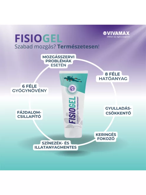 Vivamax Fisiogel emulgél 6 féle gyógynövénnyel - 100 ml