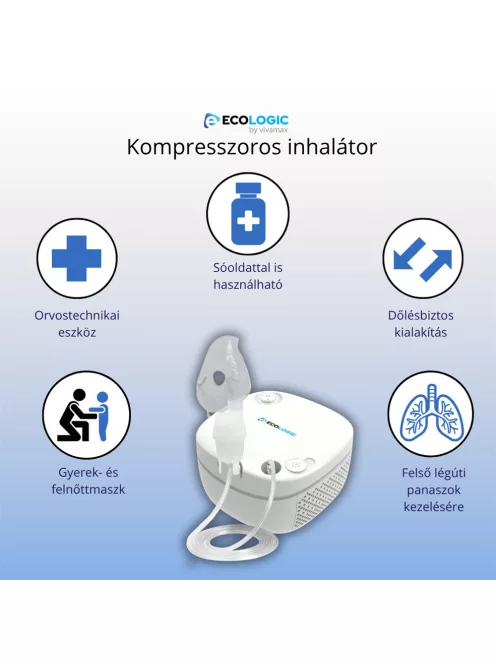 EcoLogic by Vivamax Kompresszoros inhalátor