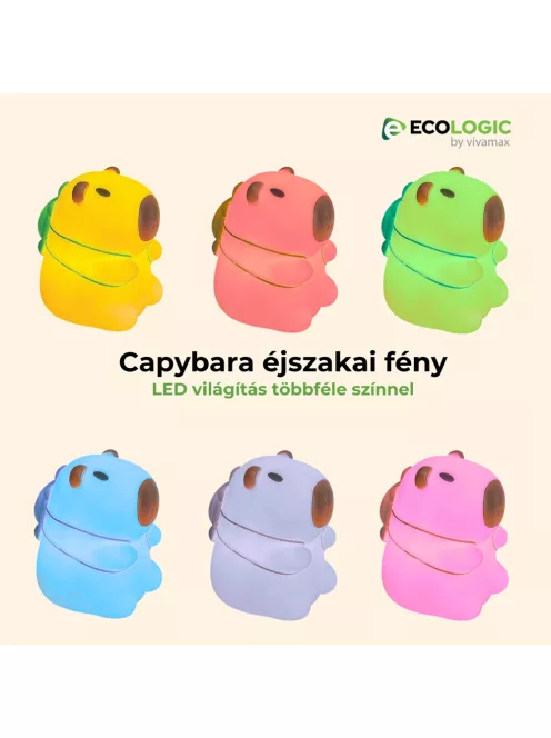 EcoLogic Capybara éjszakai fény