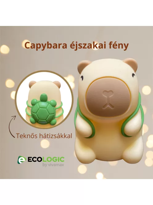EcoLogic Capybara éjszakai fény