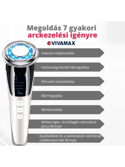 Vivamax Hot&Cool arckezelő készülék EMS technológiával