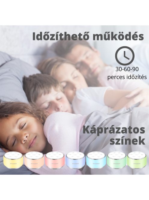 Vivamax Nature&Relax "Compact" hang- és dallamterápiás (fehér zaj) készülék