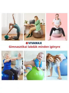 VivaFit Gimnasztikai labda 75 cm - lila