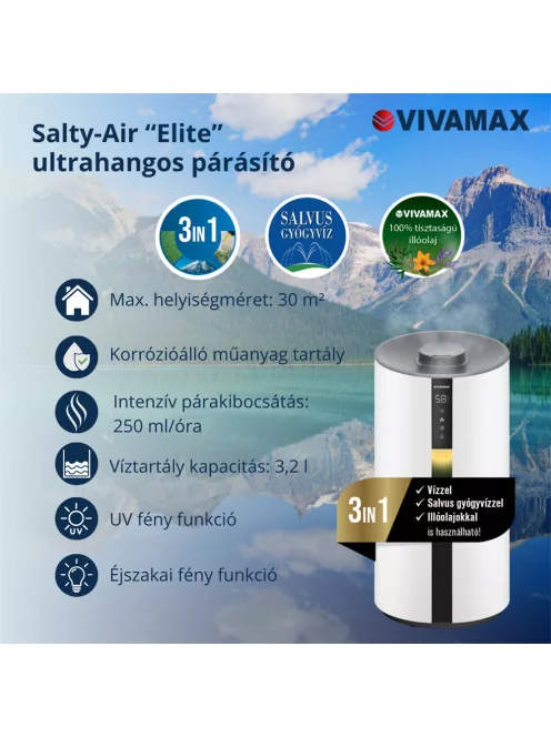 Vivamax Salty-Air "Elite" ultrahangos párásító