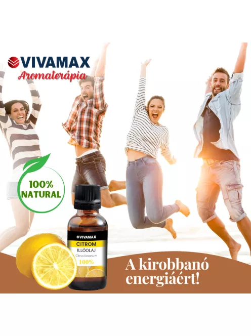 Vivamax Citrom 100%-os tisztaságú illóolaj (10 ml)
