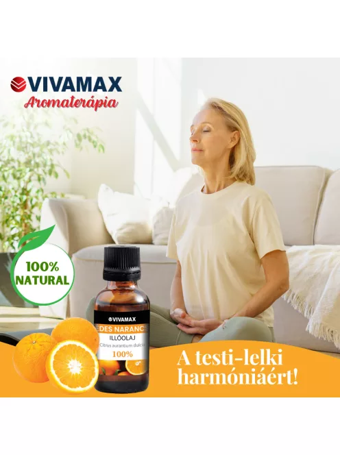 Vivamax Édes narancs 100%-os tisztaságú illóolaj (10 ml)