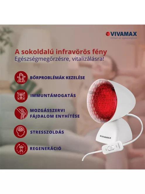 Vivamax Infralámpa (100 W) biztonsági védőborítással