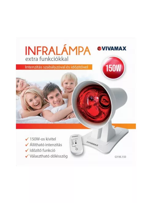Vivamax Infralámpa extra funkciókkal (150 W-os izzóval)