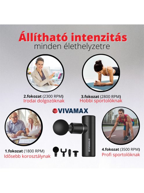 Vivamax IntenseGun "Vibe" masszázspisztoly