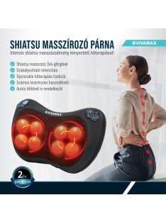 Vivamax "Shiatsu" masszírozó párna