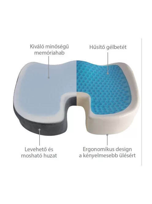 Vivamax Memóriahabos ülőpárna gélbetéttel