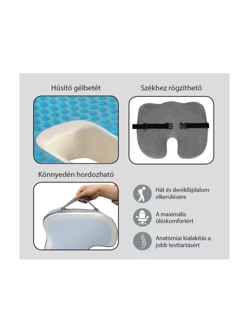 Vivamax Memóriahabos ülőpárna gélbetéttel