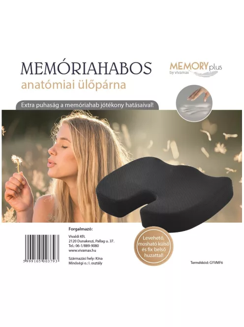 Vivamax Memóriahabos anatómiai ülőpárna