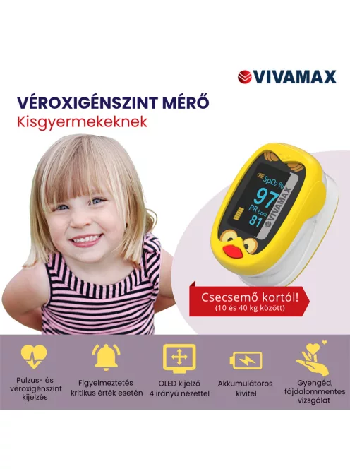 Vivamax Véroxigénszint mérő gyerekeknek